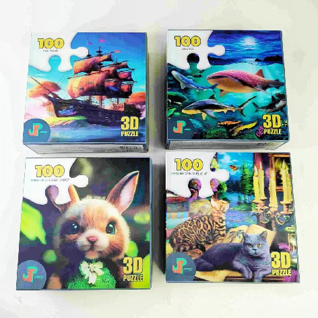 100 stuks Dieren Rasterpuzzel