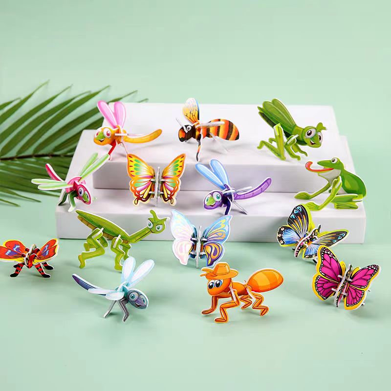 3D-insectenpapierpuzzels