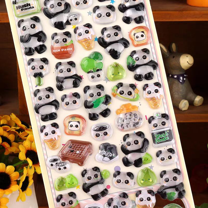 3D Panda-epoxysticker