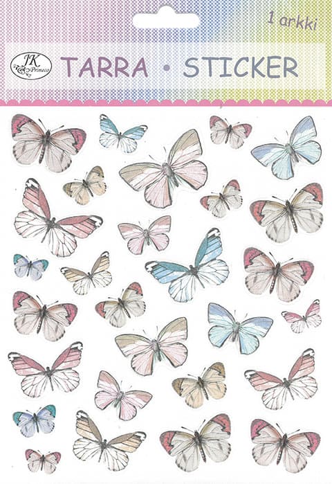 Vlinderpapier glittersticker