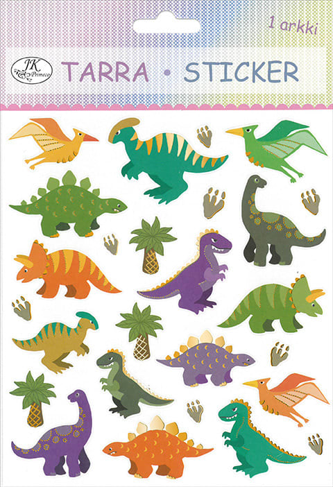 dinosaurus papier glitter sticker