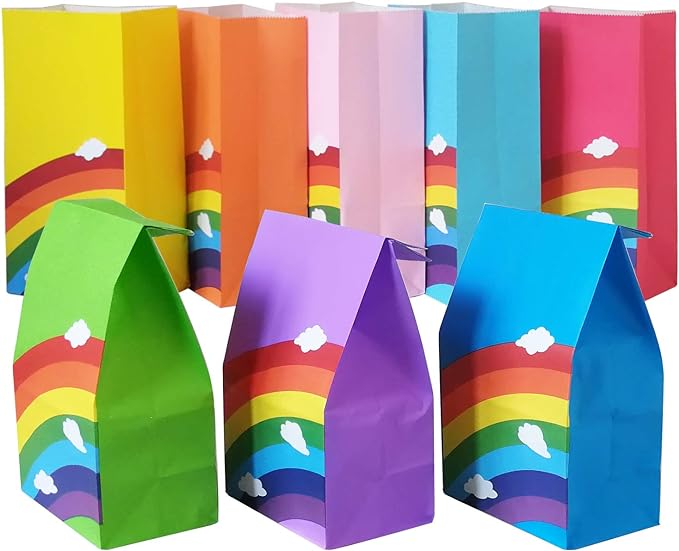 Regenboog partij gunst papieren zakken